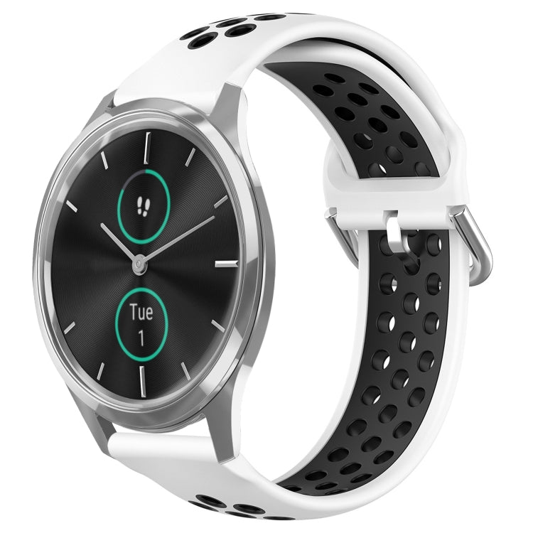 Cinturino sportivo in silicone traspirante perforato da 20 mm, For Garmin VivoMove Luxe