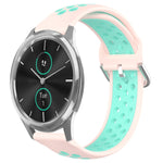 Cinturino sportivo in silicone traspirante perforato da 20 mm, For Garmin VivoMove Luxe