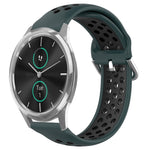 Cinturino sportivo in silicone traspirante perforato da 20 mm, For Garmin VivoMove Luxe