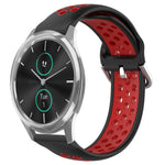 Cinturino sportivo in silicone traspirante perforato da 20 mm, For Garmin VivoMove Luxe