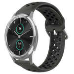 Cinturino sportivo in silicone traspirante perforato da 20 mm, For Garmin VivoMove Luxe