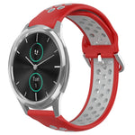 Cinturino sportivo in silicone traspirante perforato da 20 mm, For Garmin VivoMove Luxe