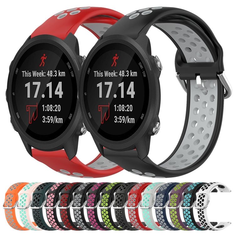 Cinturino sportivo in silicone traspirante perforato da 20 mm, For Garmin Forerunner 245