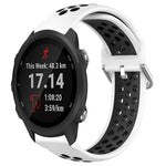 Cinturino sportivo in silicone traspirante perforato da 20 mm, For Garmin Forerunner 245 Music