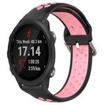 Cinturino sportivo in silicone traspirante perforato da 20 mm, For Garmin Forerunner 245 Music