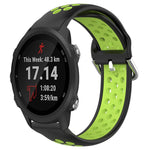 Cinturino sportivo in silicone traspirante perforato da 20 mm, For Garmin Forerunner 245 Music