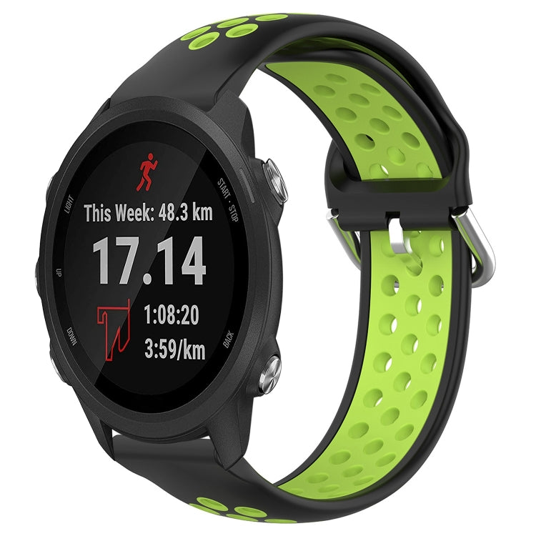 Cinturino sportivo in silicone traspirante perforato da 20 mm, For Garmin Forerunner 245 Music