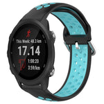 Cinturino sportivo in silicone traspirante perforato da 20 mm, For Garmin Forerunner 245 Music