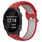 Cinturino sportivo in silicone traspirante perforato da 20 mm, For Garmin Forerunner 245 Music