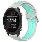 Cinturino sportivo in silicone traspirante perforato da 20 mm, For Garmin Forerunner 245 Music