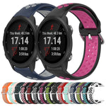 Cinturino sportivo in silicone traspirante perforato da 20 mm, For Garmin Forerunner 245 Music