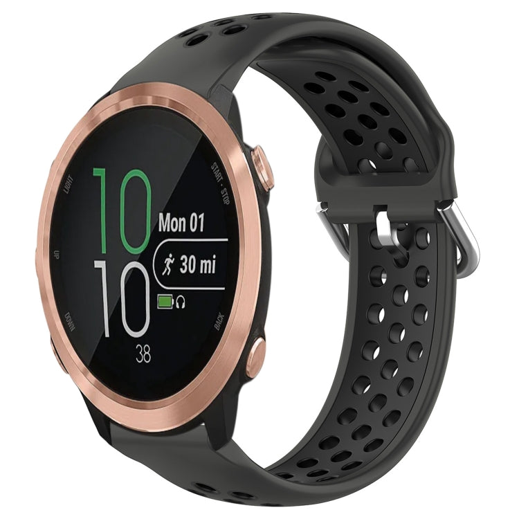 Cinturino sportivo in silicone traspirante perforato da 20 mm, For Garmin Forerunner 645