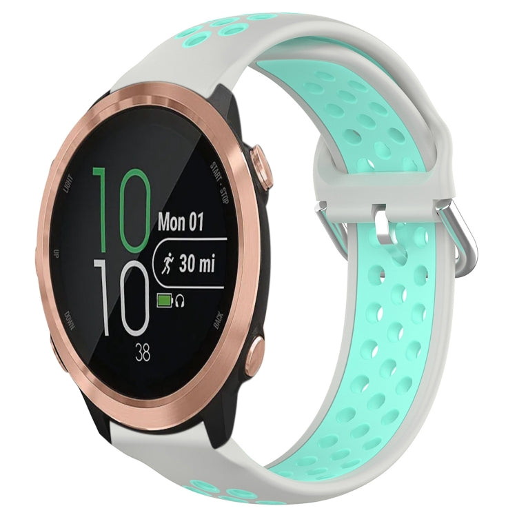Cinturino sportivo in silicone traspirante perforato da 20 mm, For Garmin Forerunner 645