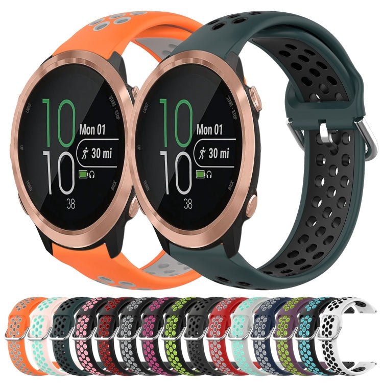 Cinturino sportivo in silicone traspirante perforato da 20 mm, For Garmin Forerunner 645