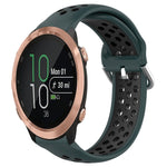Cinturino sportivo in silicone traspirante perforato da 20 mm, For Garmin Forerunner 645 Music