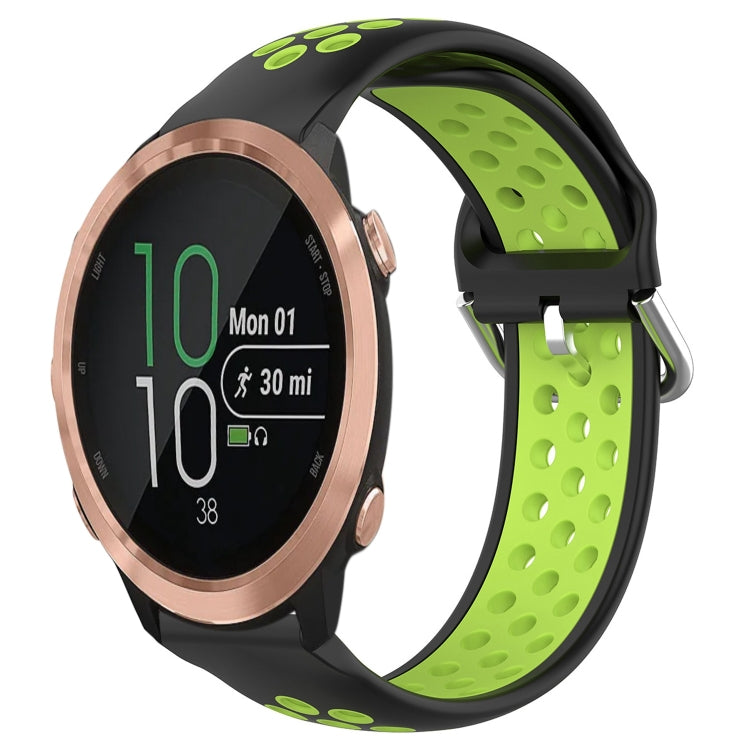 Cinturino sportivo in silicone traspirante perforato da 20 mm, For Garmin Forerunner 645 Music
