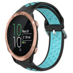Cinturino sportivo in silicone traspirante perforato da 20 mm, For Garmin Forerunner 645 Music