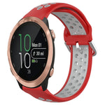 Cinturino sportivo in silicone traspirante perforato da 20 mm, For Garmin Forerunner 645 Music