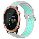 Cinturino sportivo in silicone traspirante perforato da 20 mm, For Garmin Forerunner 645 Music