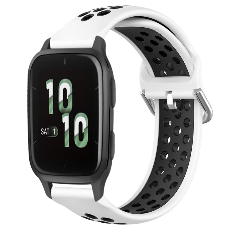Cinturino sportivo in silicone traspirante perforato da 20 mm, For Garmin Forerunner Sq2