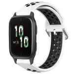 Cinturino sportivo in silicone traspirante perforato da 20 mm, For Garmin Forerunner Sq2