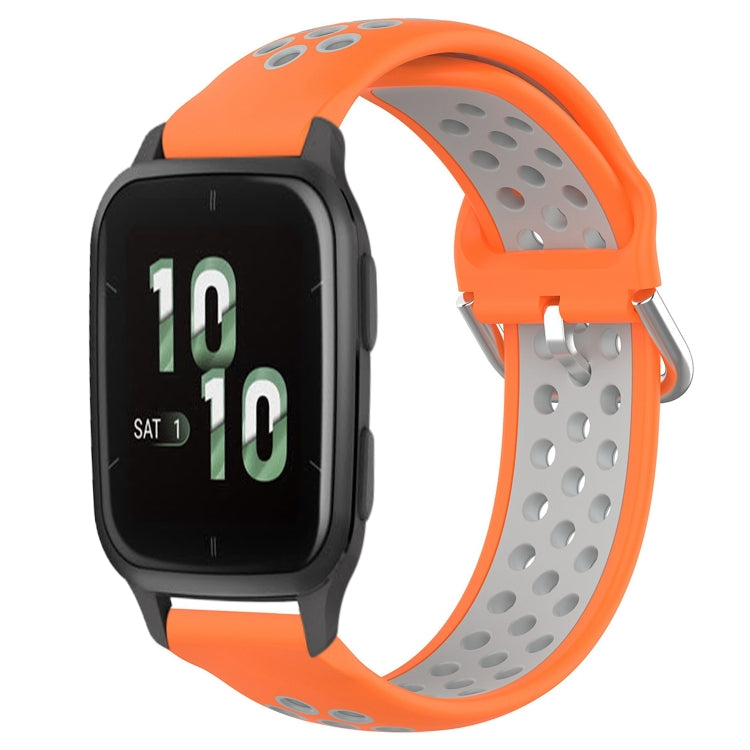 Cinturino sportivo in silicone traspirante perforato da 20 mm, For Garmin Forerunner Sq2