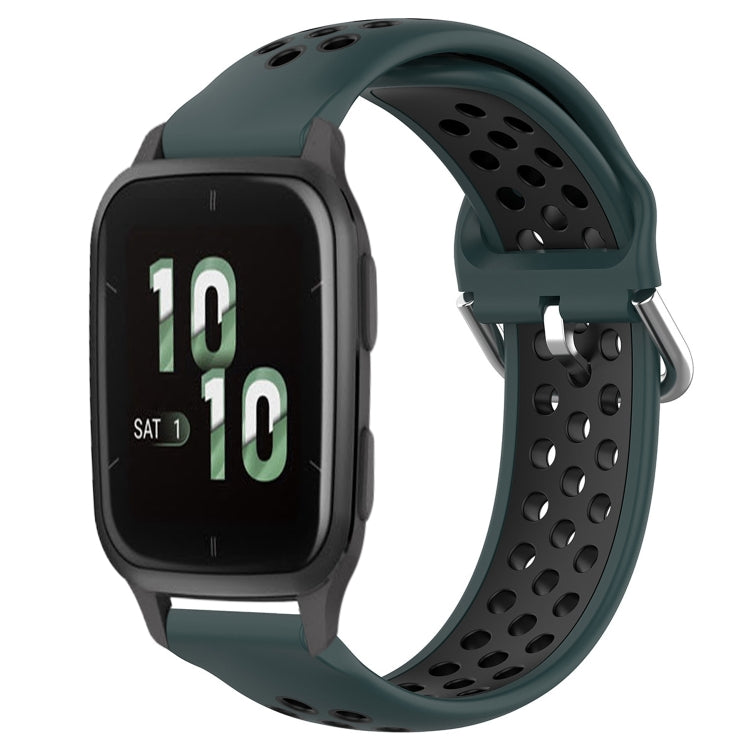 Cinturino sportivo in silicone traspirante perforato da 20 mm, For Garmin Forerunner Sq2