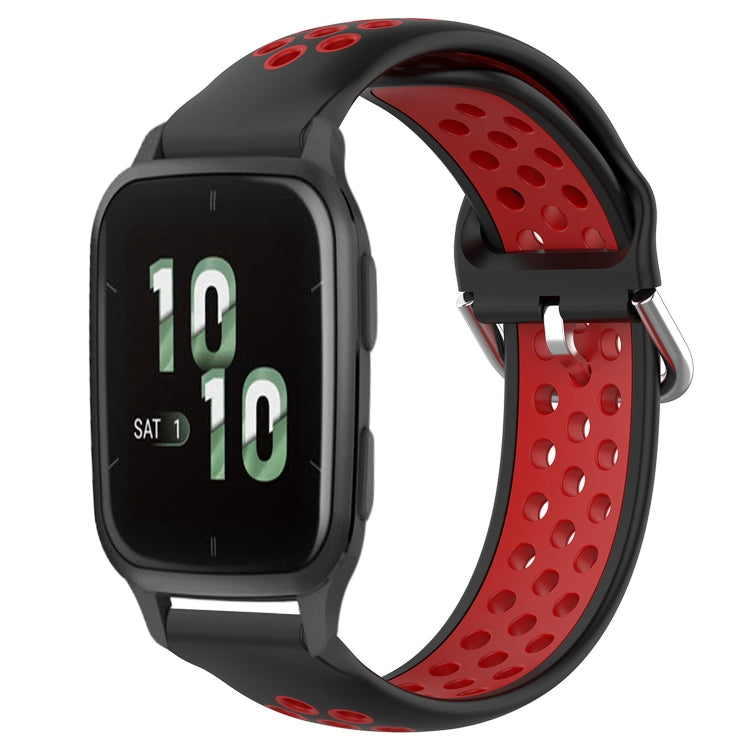 Cinturino sportivo in silicone traspirante perforato da 20 mm, For Garmin Forerunner Sq2
