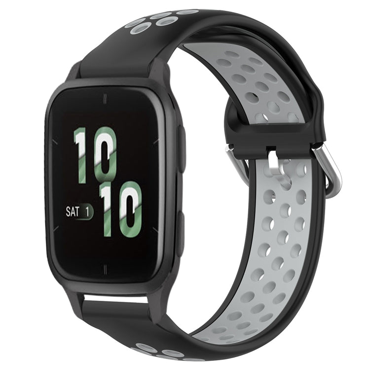 Cinturino sportivo in silicone traspirante perforato da 20 mm, For Garmin Forerunner Sq2