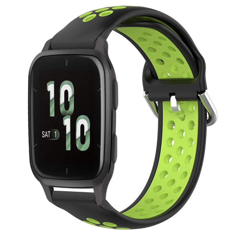 Cinturino sportivo in silicone traspirante perforato da 20 mm, For Garmin Forerunner Sq2