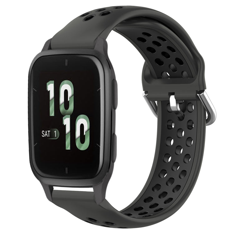 Cinturino sportivo in silicone traspirante perforato da 20 mm, For Garmin Forerunner Sq2