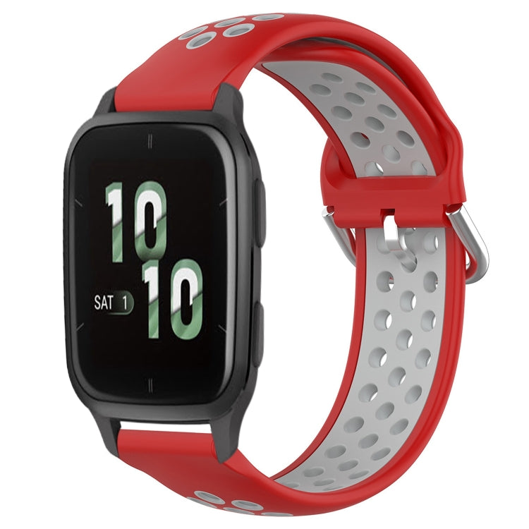 Cinturino sportivo in silicone traspirante perforato da 20 mm, For Garmin Forerunner Sq2