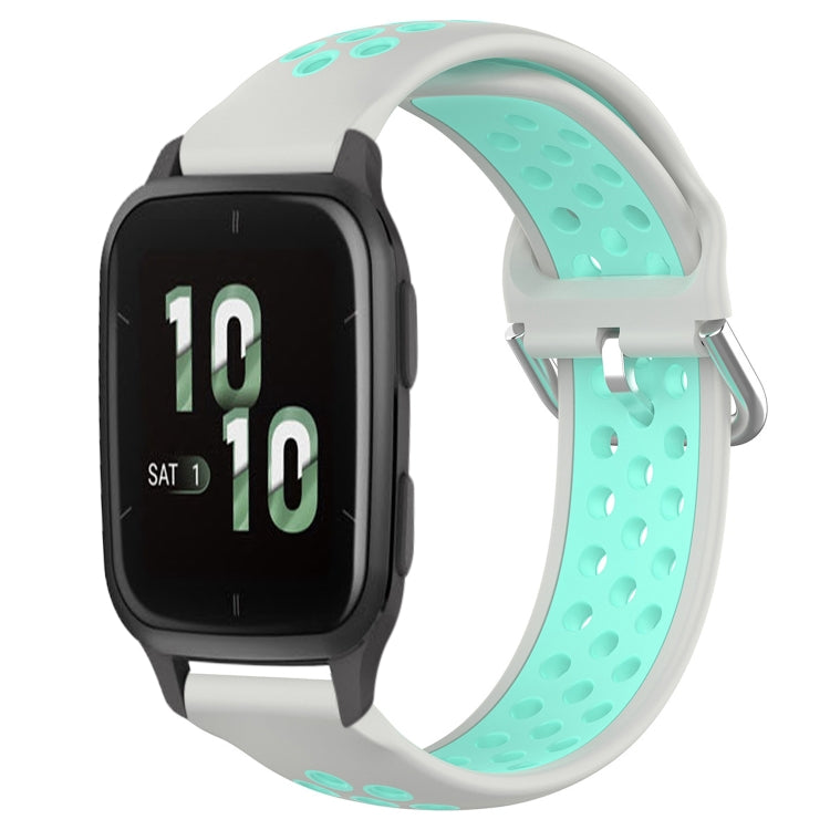 Cinturino sportivo in silicone traspirante perforato da 20 mm, For Garmin Forerunner Sq2