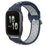 Cinturino sportivo in silicone traspirante perforato da 20 mm, For Garmin Forerunner Sq2