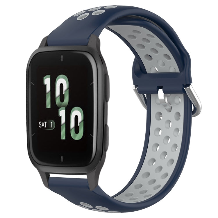 Cinturino sportivo in silicone traspirante perforato da 20 mm, For Garmin Forerunner Sq2
