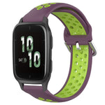 Cinturino sportivo in silicone traspirante perforato da 20 mm, For Garmin Forerunner Sq2