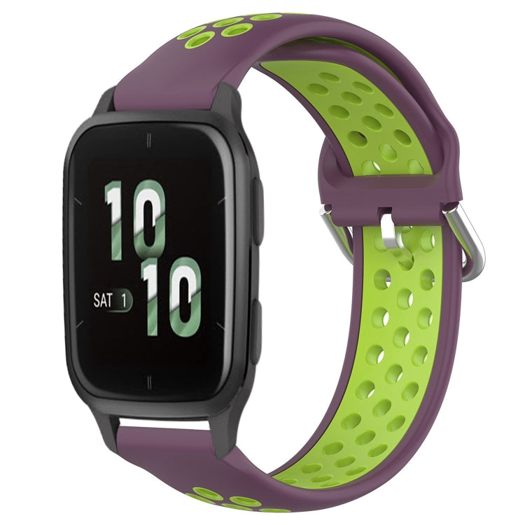 Cinturino sportivo in silicone traspirante perforato da 20 mm, For Garmin Forerunner Sq2
