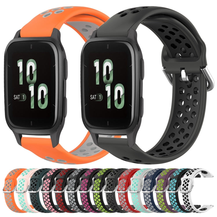Cinturino sportivo in silicone traspirante perforato da 20 mm, For Garmin Forerunner Sq2