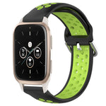 Cinturino sportivo in silicone traspirante perforato da 20 mm, For Garmin Forerunner Sq2 Music