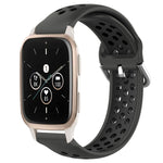 Cinturino sportivo in silicone traspirante perforato da 20 mm, For Garmin Forerunner Sq2 Music