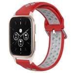 Cinturino sportivo in silicone traspirante perforato da 20 mm, For Garmin Forerunner Sq2 Music