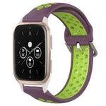 Cinturino sportivo in silicone traspirante perforato da 20 mm, For Garmin Forerunner Sq2 Music