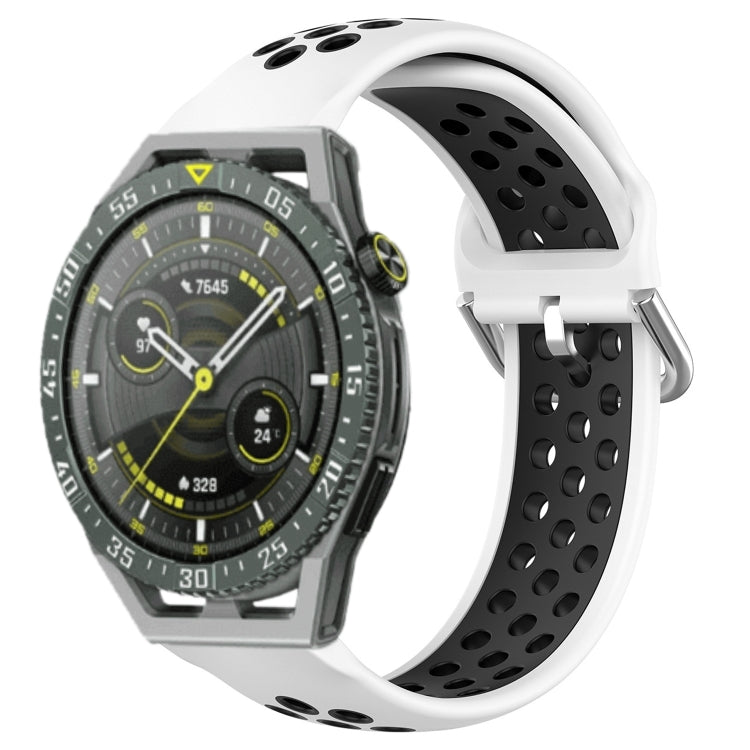Cinturino sportivo in silicone traspirante perforato da 22 mm, For Huawei Watch GT3 SE
