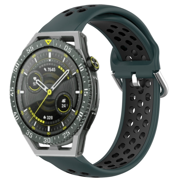 Cinturino sportivo in silicone traspirante perforato da 22 mm, For Huawei Watch GT3 SE