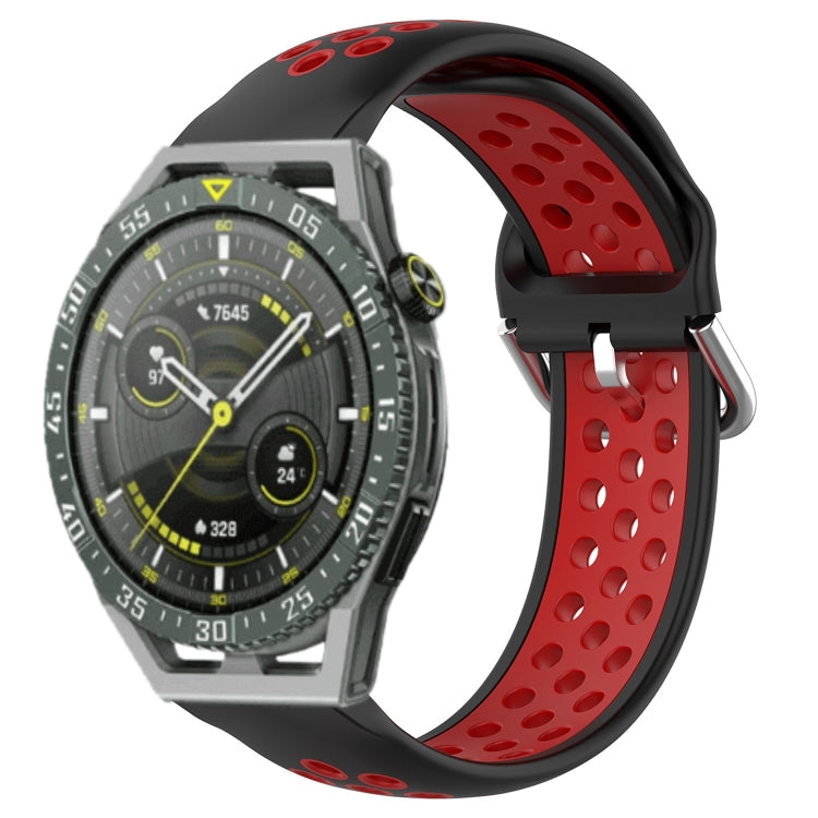 Cinturino sportivo in silicone traspirante perforato da 22 mm, For Huawei Watch GT3 SE