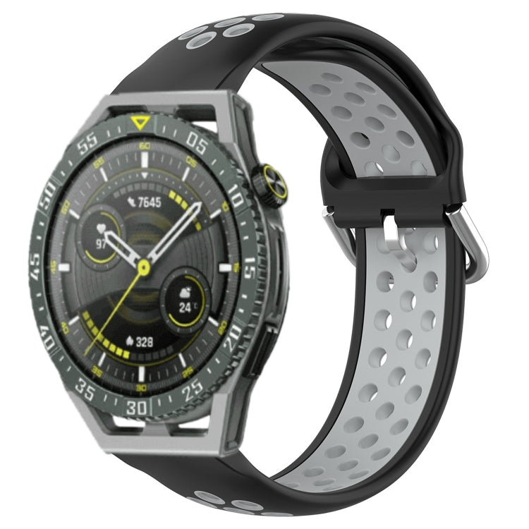 Cinturino sportivo in silicone traspirante perforato da 22 mm, For Huawei Watch GT3 SE