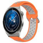 Cinturino sportivo in silicone traspirante perforato da 22 mm, For Huawei Watch GT3 Pro 46mm