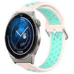 Cinturino sportivo in silicone traspirante perforato da 22 mm, For Huawei Watch GT3 Pro 46mm