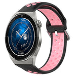 Cinturino sportivo in silicone traspirante perforato da 22 mm, For Huawei Watch GT3 Pro 46mm