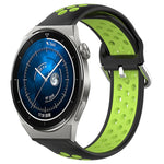 Cinturino sportivo in silicone traspirante perforato da 22 mm, For Huawei Watch GT3 Pro 46mm